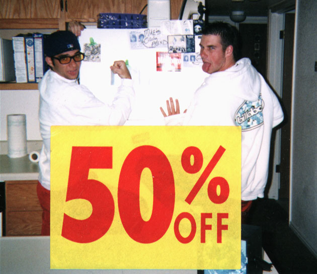 50% off of us.